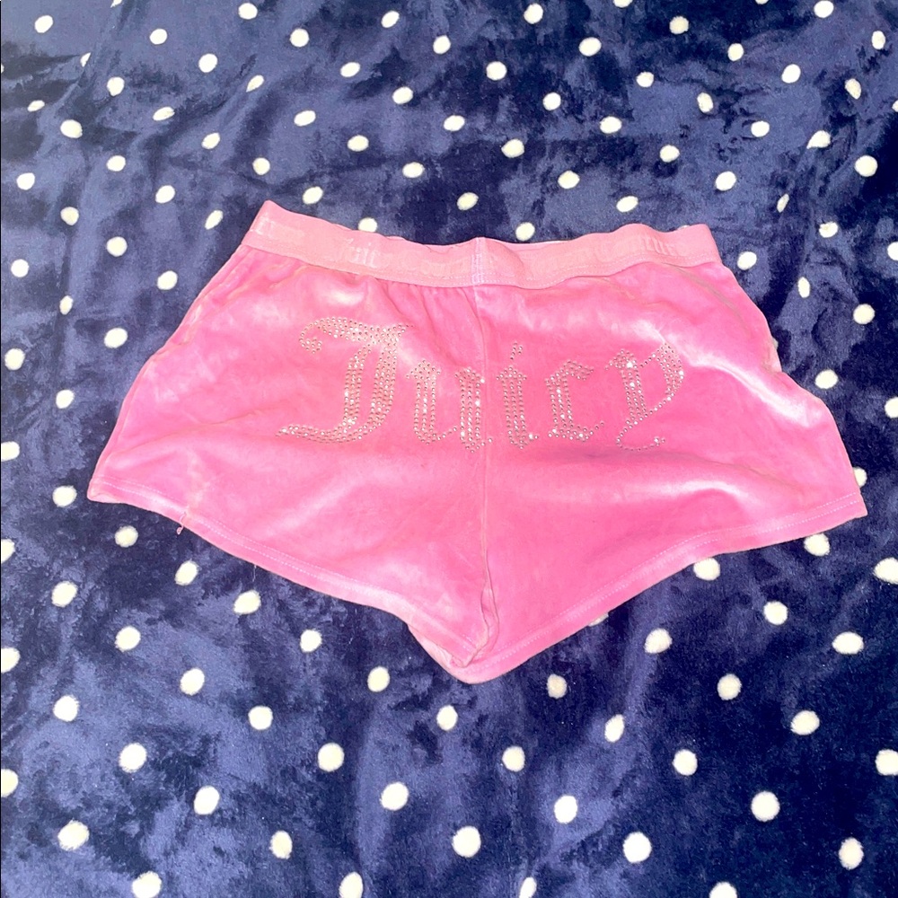 Juicy Couture Pink Velour Lounge Shorts
